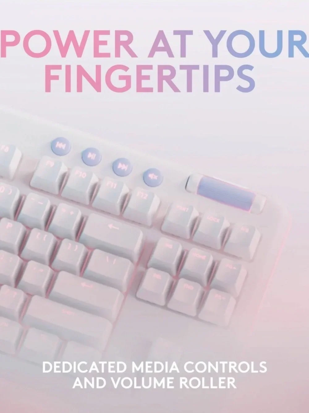 G715 Lightspeed Wireless Clicky Keyboard white